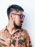 ジェントルマン刈り上げネープレスフェイドbarberショート@4