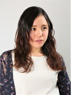ウェーヴ アズシュガー 浜松佐藤店(wave as sugar) 〈wave佐藤店〉グラデーションカラー フリンジウェーブ パーマ