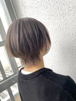 カプア 仙台駅前店(Kapua)&nbsp;似合わせカットショートウルフ/シルバーグレー/ケアブリーチ