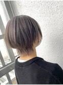 似合わせカットショートウルフ/シルバーグレー/ケアブリーチ