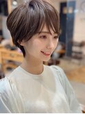 デジタルパーマミニウルフテラコッタくすみブルー20代30代40代