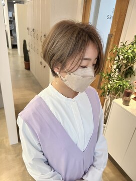 サンドシーン(sand scene) ＠thisiskaito[原宿表参道駅/ショコラベージュ/ボブルフ/カール]