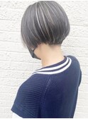 【morio成増/玉井】ハイライト　シルバー　刈り上げ