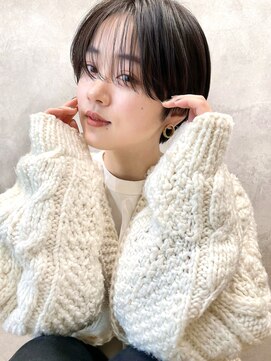 メゾンドイギー(MAISON de IGGY) 2wayシアーショート＊黒髪/ココアベージュ