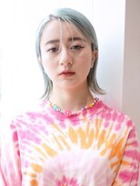 タイトボブ_グレージュカラーボブウルフココアベージュ_28557