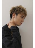 メンズ×ブリーチ×ツーブロック