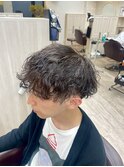 波パーマ 刈り上げ ツーブロック メンズパーマ