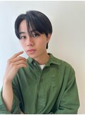 メンズ韓国ヘアー　センターパート/10代20代30代