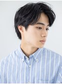 20代30代かき上げ七三分けブラックメンズショートd仙台