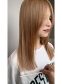A line straight×milk beige