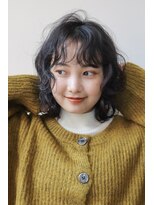 シスタ(SISTA) パーマボブニュアンスパーマ/黒髪パーマウルフ【自由が丘】