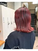 ハイライト×こっくりピンクカラー