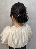ふわもこシニヨン♪*。