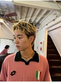 MEN’S HAIR/ブルーブラック/フェザーパーマ/心斎橋