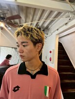 ビーバイエイトジェンツ(Bee by EIGHT GENTS)&nbsp;MEN’S HAIR/ブルーブラック/フェザーパーマ/心斎橋