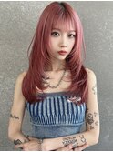ハイレイヤー×ピンクグラデーション