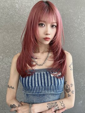 ハイレイヤー×ピンクグラデーション