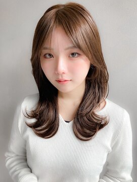 リヤン 表参道(lyann) 愛されレイヤーカット外ハネボブサイドバング大人可愛い艶感