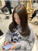 着物ヘア/大人ガーリー/ダークアッシュ/似合わせカット