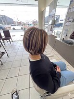 プロデュース 陽光台店(Produce)&nbsp;白髪ぼかしハイライト×大人ボブ