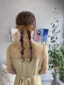 リベラルヘアー(Liberal hair) ツイン編み下ろし