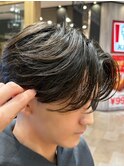 簡単毛流れ センターパート