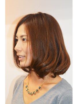 ヘアーフォーブリコス(hair for Brico's) ナチュラルブラウンの肩上ボブ