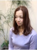 ニュアンスパーマセミロング☆
