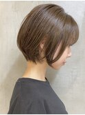 ミルクティーベージュダブルカラーインナーカラー韓国20代前髪