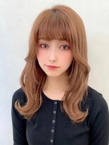 オフィスヘア☆オレンジブラウン