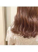 【Zina】キャラメルベージュ/鎖骨ミディアム/20代30代40代