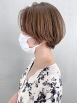 アイティーバイアルバム 松戸店(IT by ALBUM)&nbsp;ショートボブ_ミニウルフテラコッタくすみブルー_ba327402