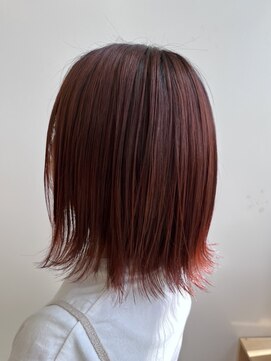 レオ 幸手(Leo) 20代30代40代ピンクアッシュ艶感ストレート透明感ナチュラル