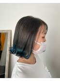 毛先可愛い♪裾ポイントブリーチカラー♪