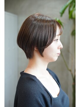 ソイルバイロミー(soil by ROMMY) 【店長小川】シアーベージュの大人ショート/横浜髪質改善