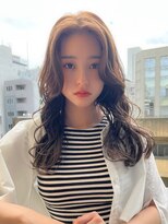 ロンド ストラーダ 心斎橋(Lond strada)&nbsp;韓国前髪顔周りロング×デザインカラー[心斎橋/髪質改善]