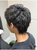 のばしかけショートパーマ