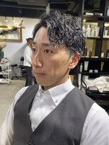 アルカナ 明治神宮前原宿(ARCANA)&nbsp;ハイライト マッシュパーマ ウルフ アッシュブラック