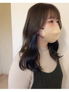 リアン 熊谷本店(Rien) ブルーインナーカラー！