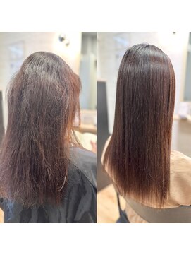 クレス 新宿御苑前(cresc) 艶々ストレートロング♪ 20代/30代/40代/縮毛矯正/ストレート