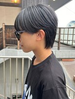 アイズ 海老名(AIZU) センターパート メンズカット ウルフ 眉毛 理容室