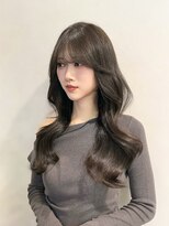 ビューネオ(VIEW NEO)&nbsp;顔まわりカット/似合わせ/アッシュグレージュ/前髪/谷町四丁目