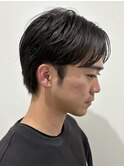 メンズマッシュセンターパートスパイラルパーマニュアンスパーマ