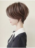 マッシュショート アッシュカラー 白髪ぼかし 髪質改善 八木