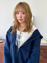 ヘアー アイス 御器所本店(HAIR ICI)&nbsp;ブリーチカラーヘーゼルベージュレイヤーカット