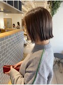 大人めパッツンボブ