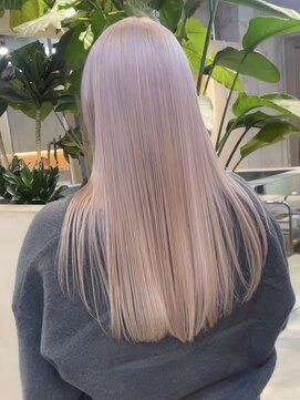 サンクマーケット 渋谷(cinq MARKET) 渋谷ミルクティーベージュハイトーンカラーヘーゼルベージュ韓国