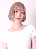 似合わせカット20代30代40代ハイトーンショートボブ0701