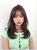 前髪顔まわり韓国ヘアレイヤーカットサイドバンク2wayバンク韓国