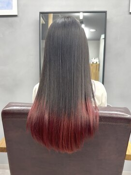 フィンチ(Finch) 【Finch高橋】グラデーションカラー/ピンク/裾カラー